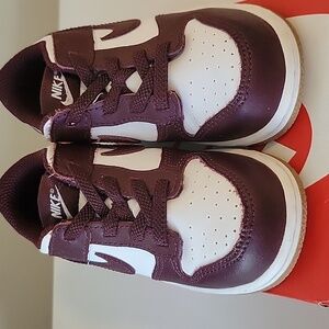 Nike Dunk Low BTE ' Burgundy & White Sneakers